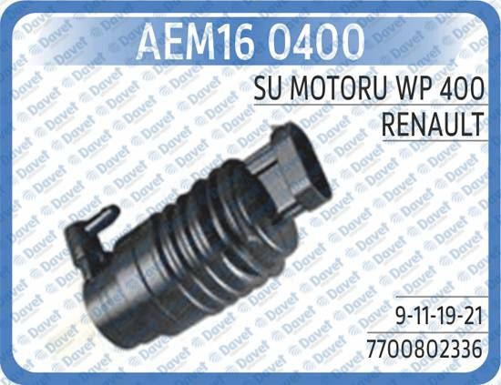 AEM 160400 Su Motoru R9 - R11 - R19 - R21
